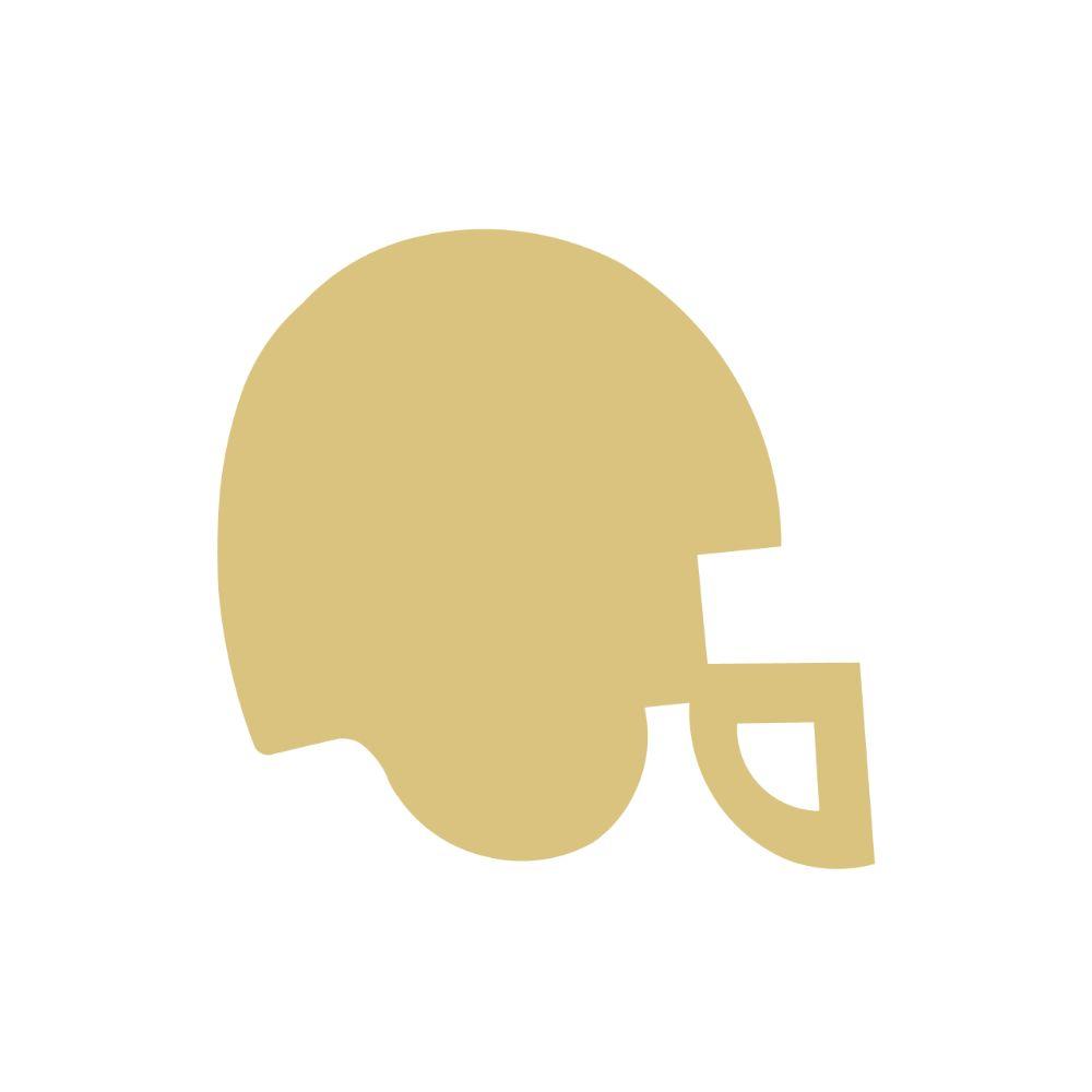 Basic Shape Football Helmet MDF Cutout Silhouette Style 1 - Unfinished For DIY