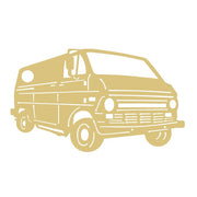 Basic Shape Ford Van MDF Cutout Silhouette - Unfinished For DIY