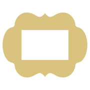 Basic Shape Ornate Frame MDF Cutout Decorative Scalloped Border - Unfinished For DIY