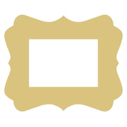 Basic Shape Ornate Baroque Frame MDF Cutout Decorative Picture Frame - Unfinished For DIY