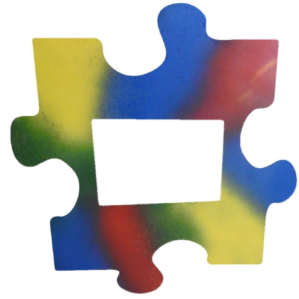 Basic Shape Puzzle Piece MDF Cutout Center Square - Unfinished For DIY