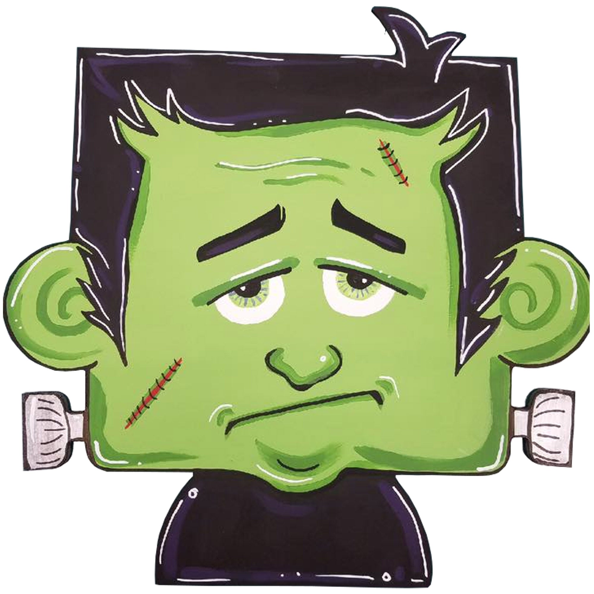 Basic Shape Frankenstein MDF Cutout Frankenstein Silhouette - Unfinished For DIY