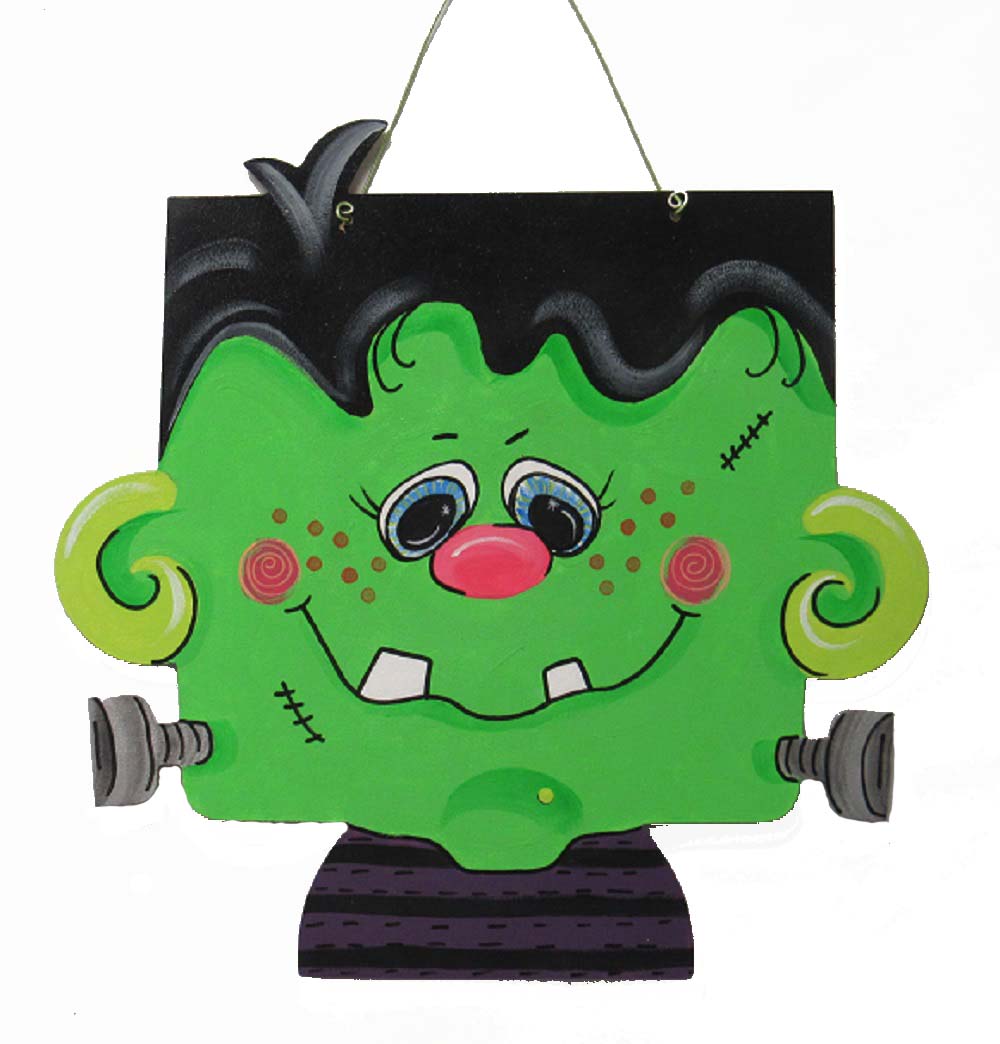 Basic Shape Frankenstein MDF Cutout Frankenstein Silhouette - Unfinished For DIY