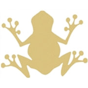 Basic Shape Frog MDF Cutout Amphibian Silhouette - Unfinished For DIY
