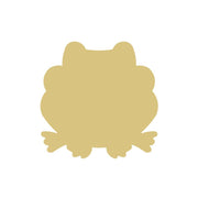 Basic Shape Frog MDF Cutout Silhouette Style 3 - Unfinished For DIY