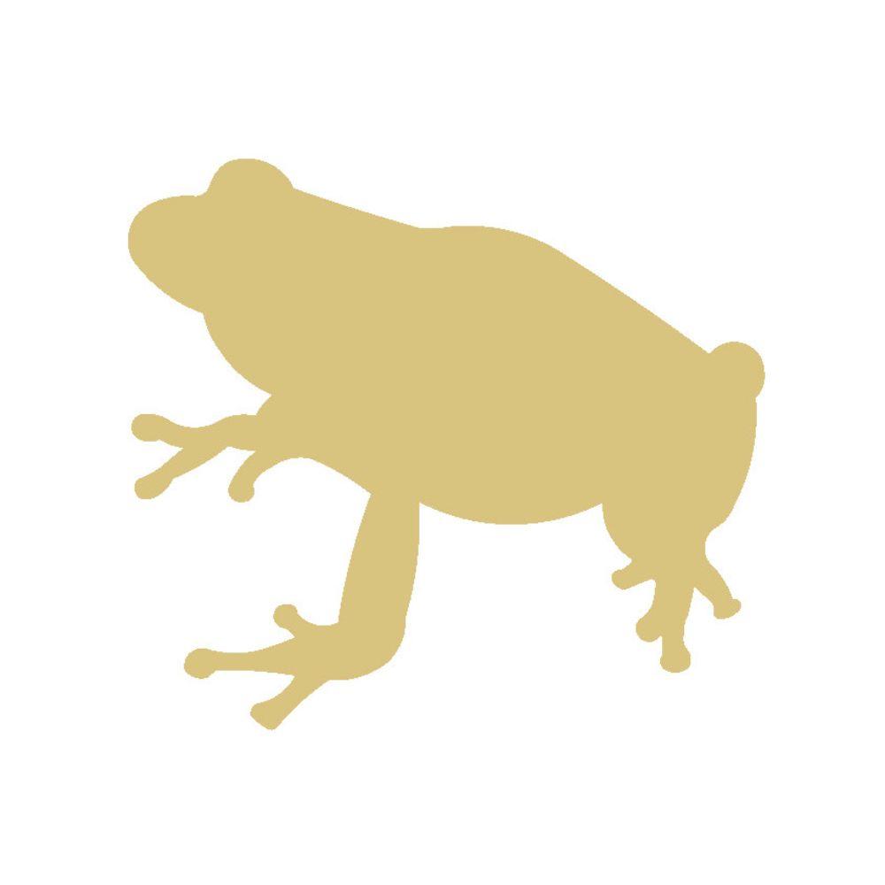 Basic Shape Frog MDF Cutout Silhouette - Unfinished For DIY