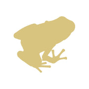 Basic Shape Frog MDF Cutout Silhouette Style 5 - Unfinished For DIY