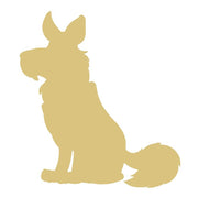 Basic Shape German Shepherd MDF Cutout Silhouette Style 3 - Unfinished For DIY
