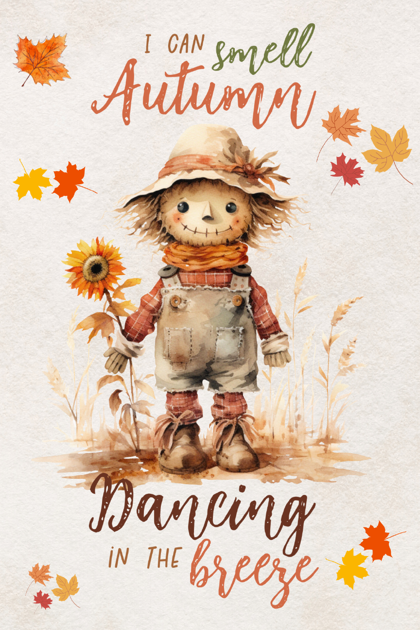 I Can Smell Autumn Dancing Print Shop Garden Flag  - UV Printed For Outdoor Yard Decor
