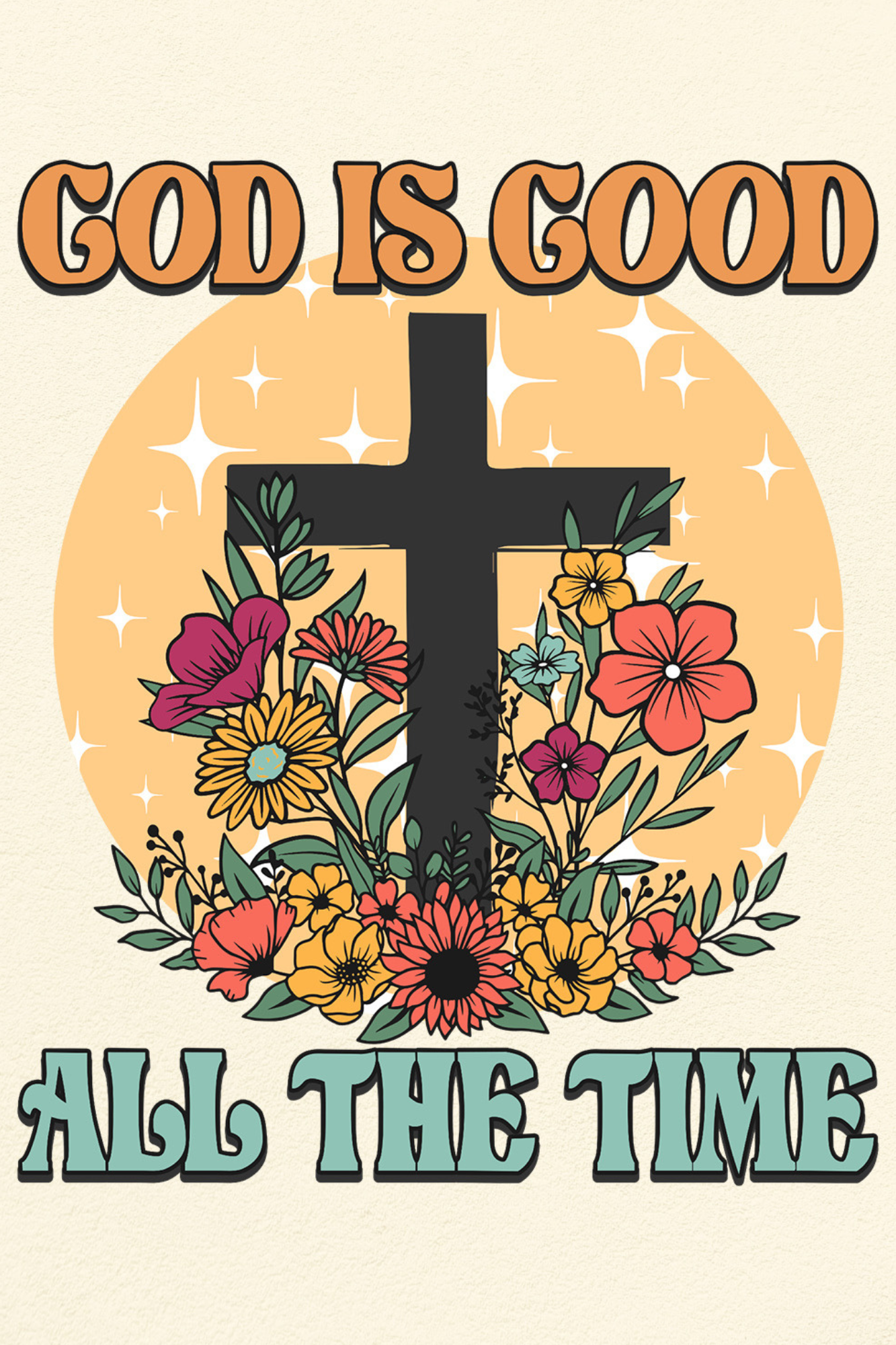 God Is Good Print Shop Garden Flag  - UV Printed For Outdoor Yard Decor