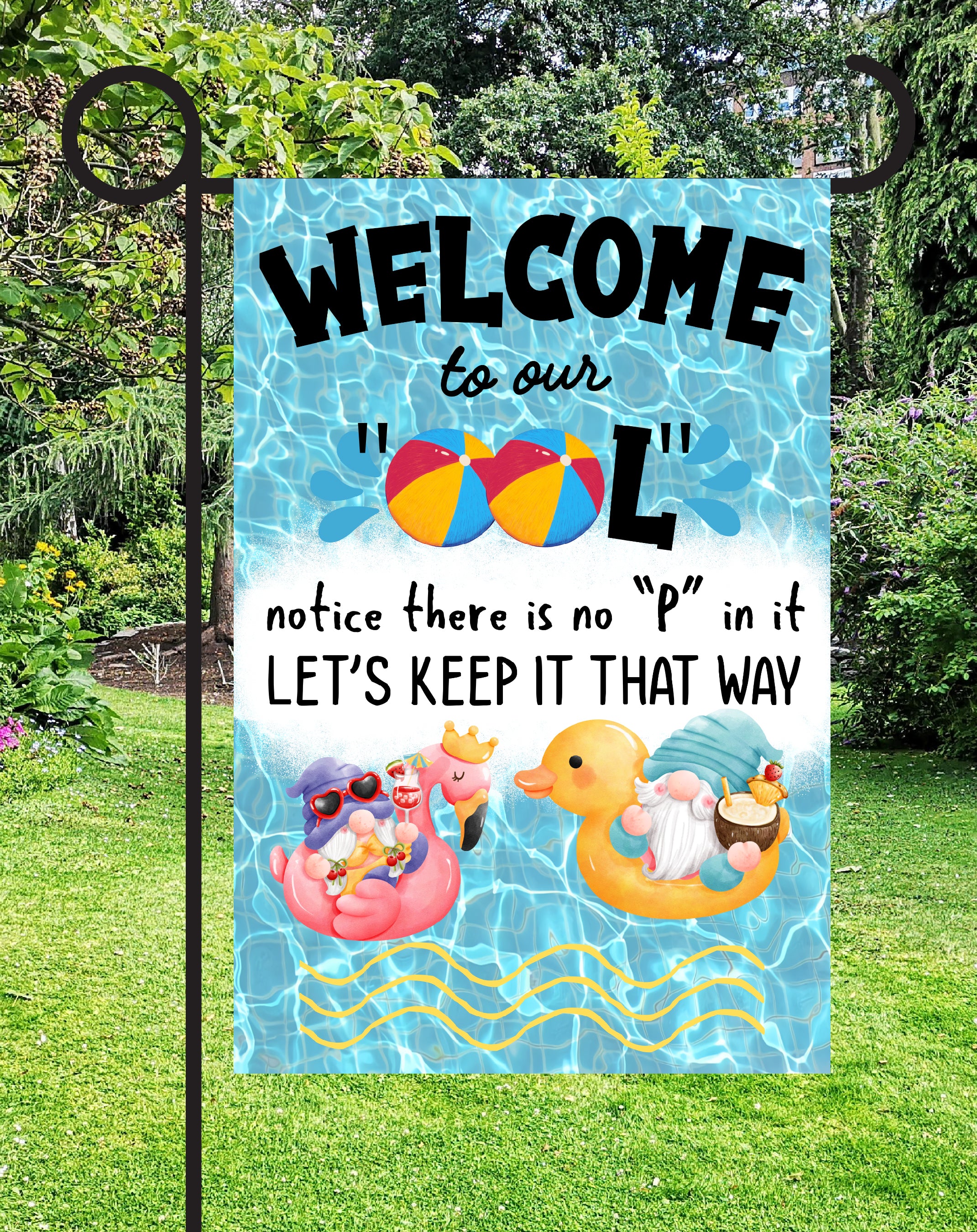 Welcome to our OOL Print Shop Garden Flag  - UV Printed For Outdoor Yard Decor