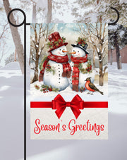 Season Greetings Print Shop Garden Flag  - UV Printed For Outdoor Yard Decor