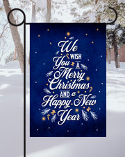 Christmas New Year Print Shop Garden Flag  - UV Printed For Outdoor Yard Decor