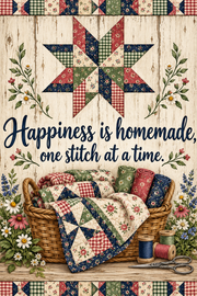 Print Shop Quilting Garden Flag  - UV Printed For Outdoor Yard Decor