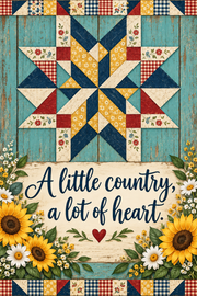 Print Shop Country Garden Flag  - UV Printed For Outdoor Yard Decor