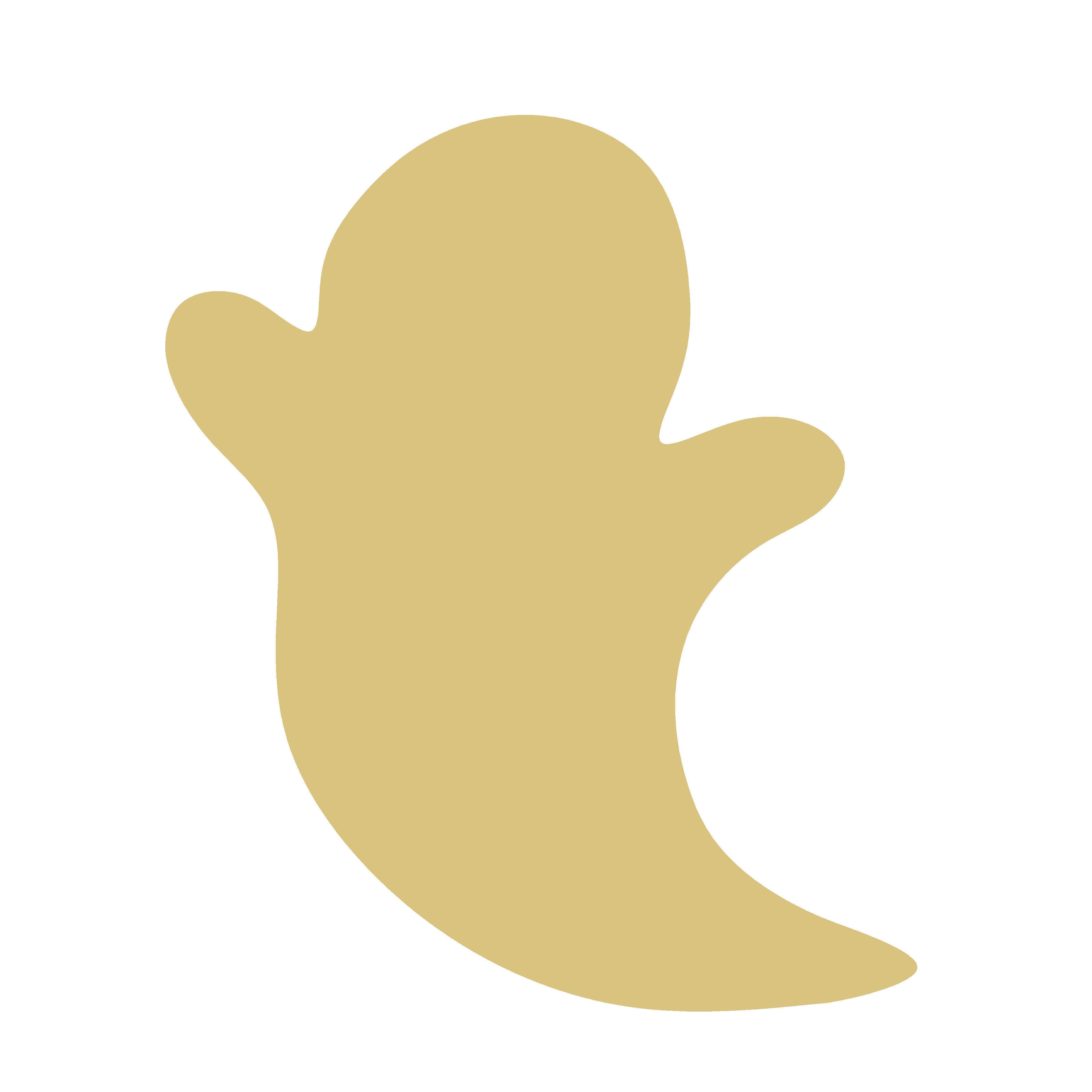 Ghost Basic Shape Unfinished Wood Cutout | Laser-Cut 1/4” MDF Craft | DIY | Made in USA by Diverse Woodworking