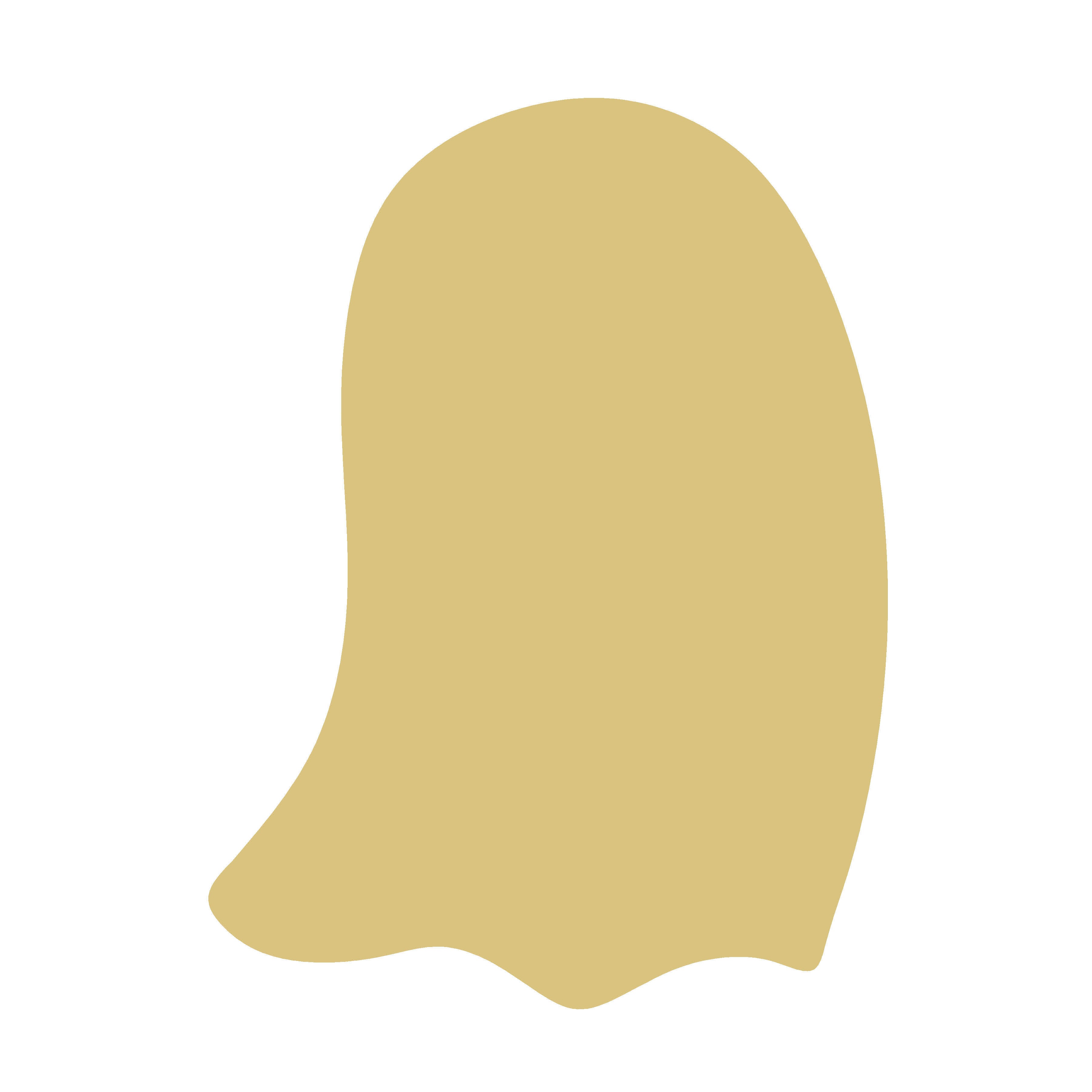 Ghost Basic Shape Unfinished Wood Cutout | Laser-Cut 1/4” MDF Craft | DIY | Made in USA by Diverse Woodworking