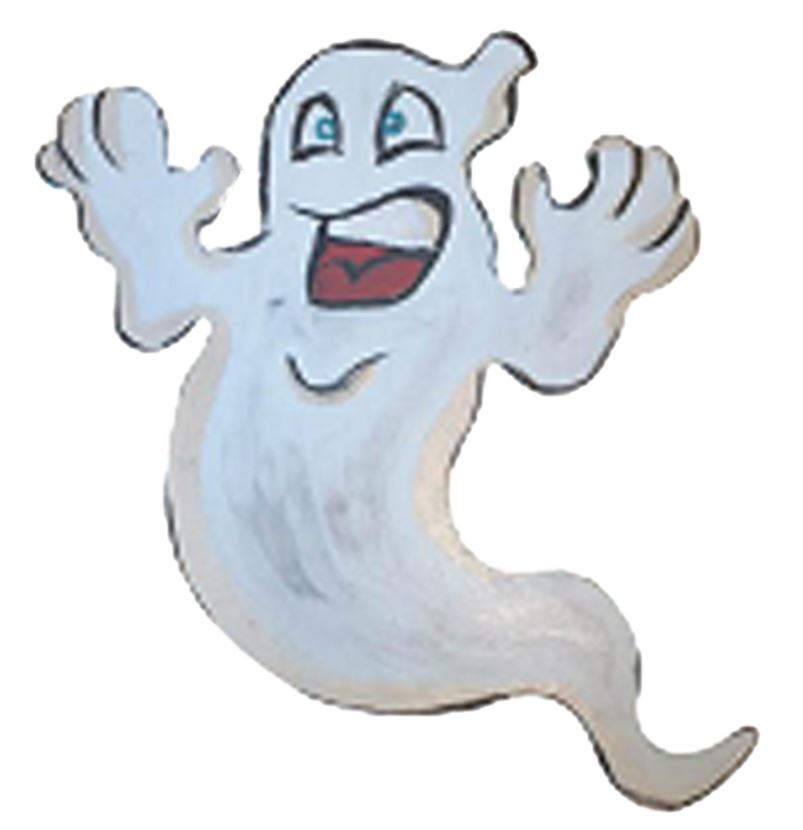 Basic Shape Ghost MDF Cutout Silhouette Style 3 - Unfinished For DIY