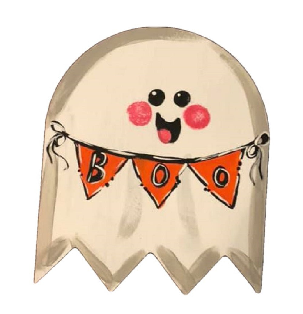 Basic Shape Ghost MDF Cutout Silhouette Style 4 - Unfinished For DIY