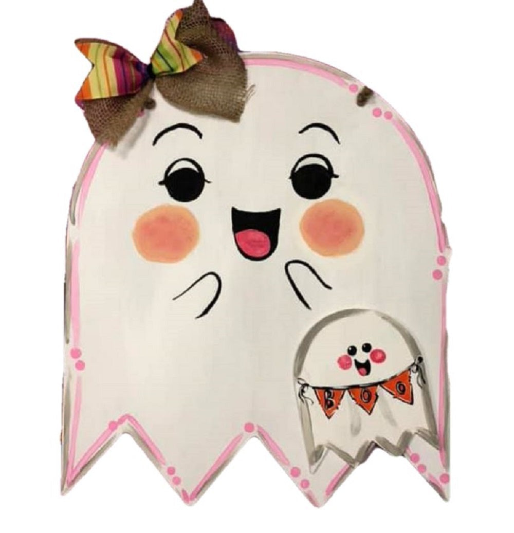 Basic Shape Ghost MDF Cutout Silhouette Style 4 - Unfinished For DIY