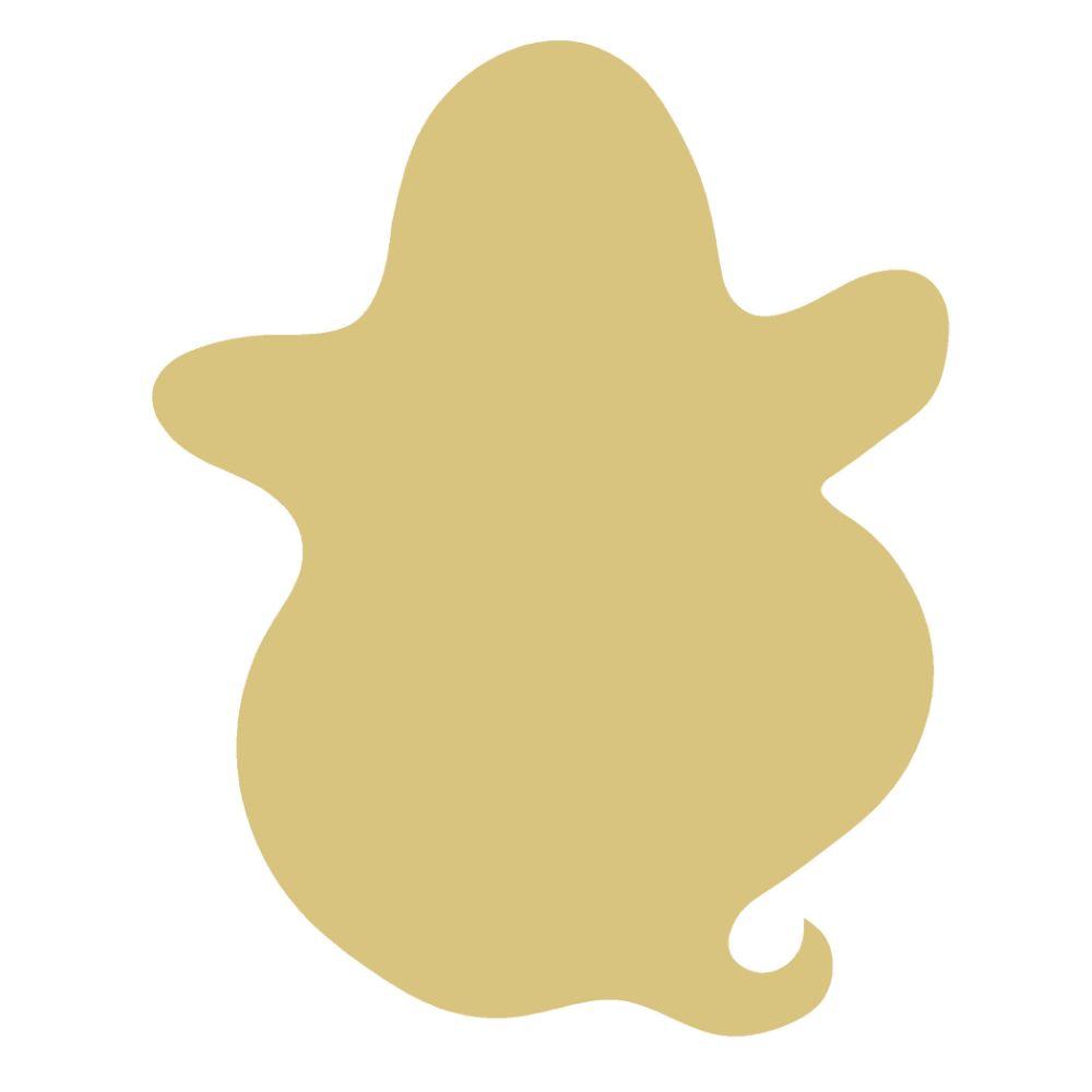 Basic Shape Ghost MDF Cutout Abstract Silhouette - Unfinished For DIY