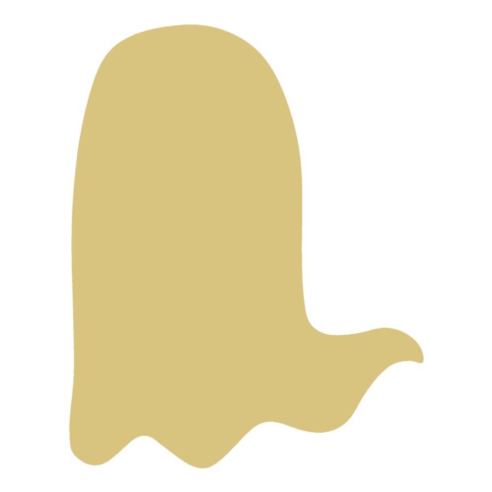 Basic Shape Ghost MDF Cutout Silhouette Style 7 - Unfinished For DIY