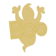 Basic Shape Ghost MDF Cutout Boo Silhouette - Unfinished For DIY