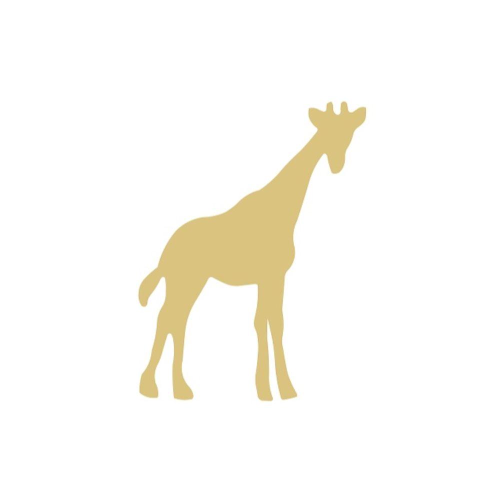 Basic Shape Giraffe MDF Cutout Wildlife Silhouette Style 1 - Unfinished For DIY