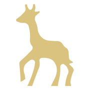 Basic Shape Giraffe MDF Cutout Wildlife Silhouette Style 2 - Unfinished For DIY