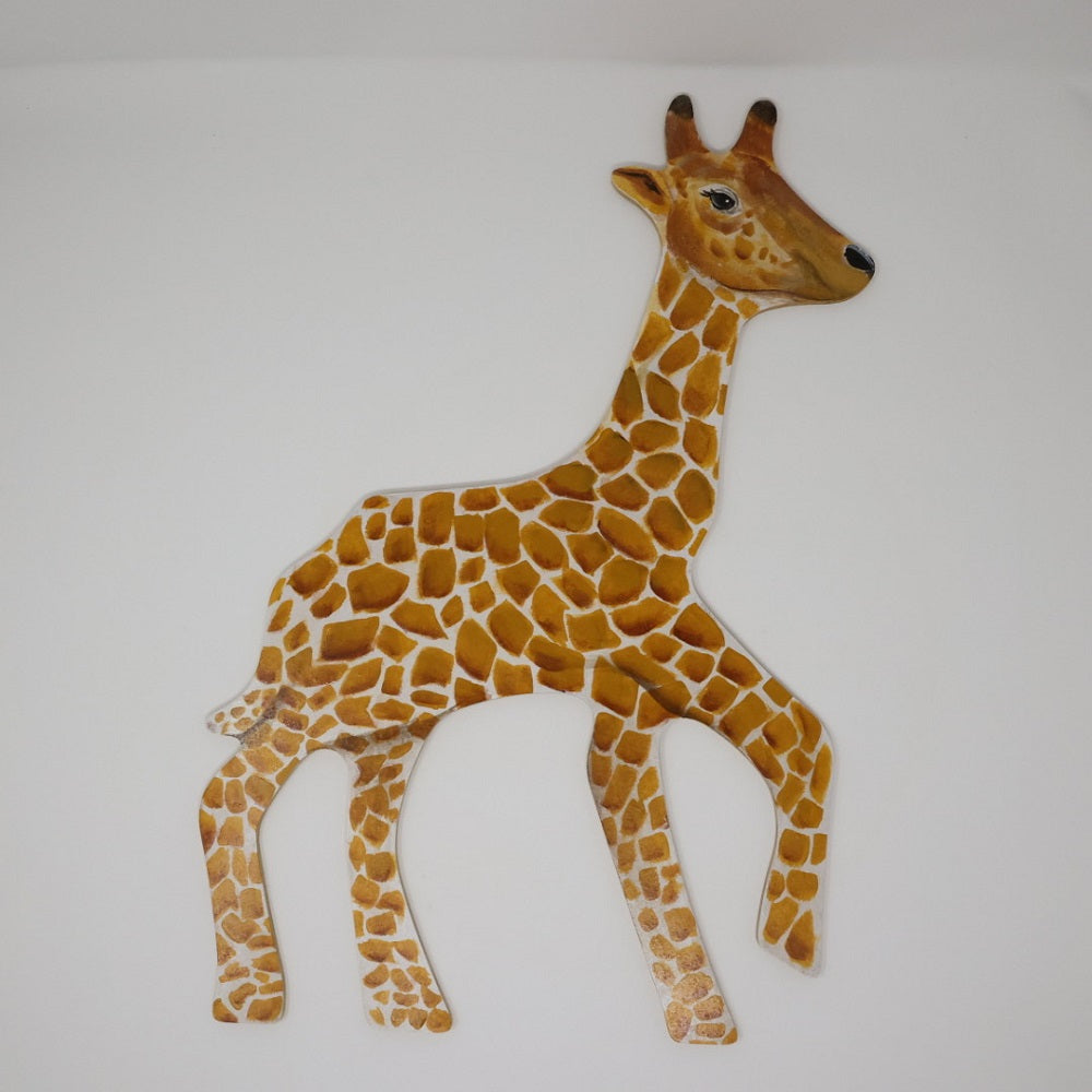 Basic Shape Giraffe MDF Cutout Wildlife Silhouette Style 2 - Unfinished For DIY
