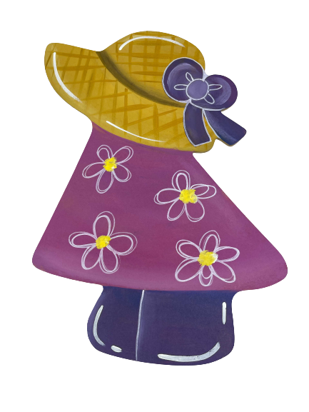 Basic Shape Girl MDF Cutout Dress Silhouette - Unfinished For DIY