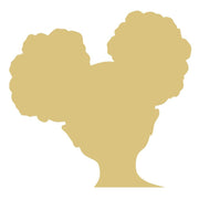 Basic Shape Girl Head MDF Cutout Silhouette Style 8 - Unfinished For DIY