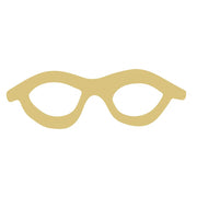 Basic Shape Glasses MDF Cutout Eyewear Silhouette - Unfinished For DIY