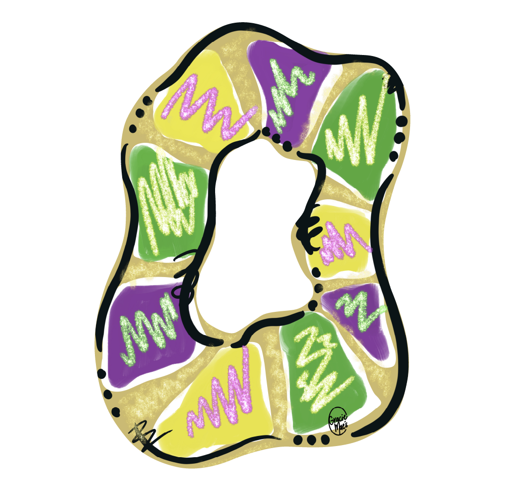 GRACIE MAE GIFTS MARDI GRAS DESIGN