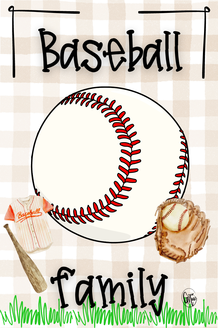 GRACIE MAE GIFTS BASEBALL FAMILY