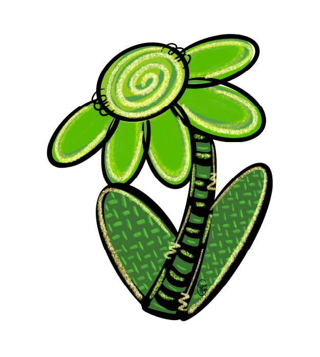 GRACIE MAE GIFTS HOME GREEN FLOWER