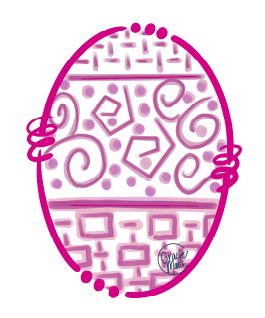 GRACIE MAE GIFTS PINK PRINT EGG