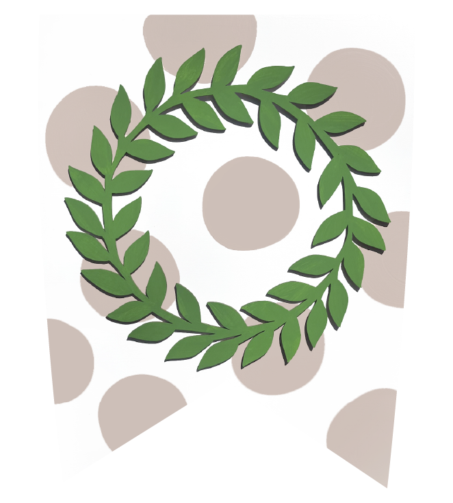 GRACIE MAE GIFTS GREENERY CIRCLE VINE ON PLAQUE