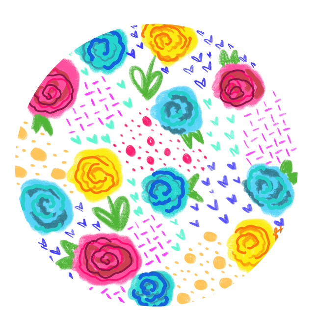 GRACIE MAE GIFTS FLOWER DESIGN ON CIRLCE