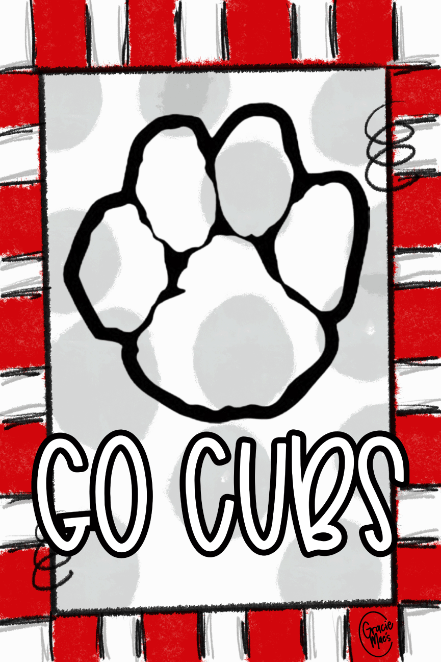 GRACIE MAE GIFTS GO CUBS WITH PAW