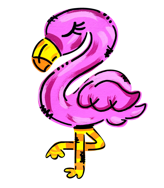 GRACIE MAE GIFTS FLAMINGO