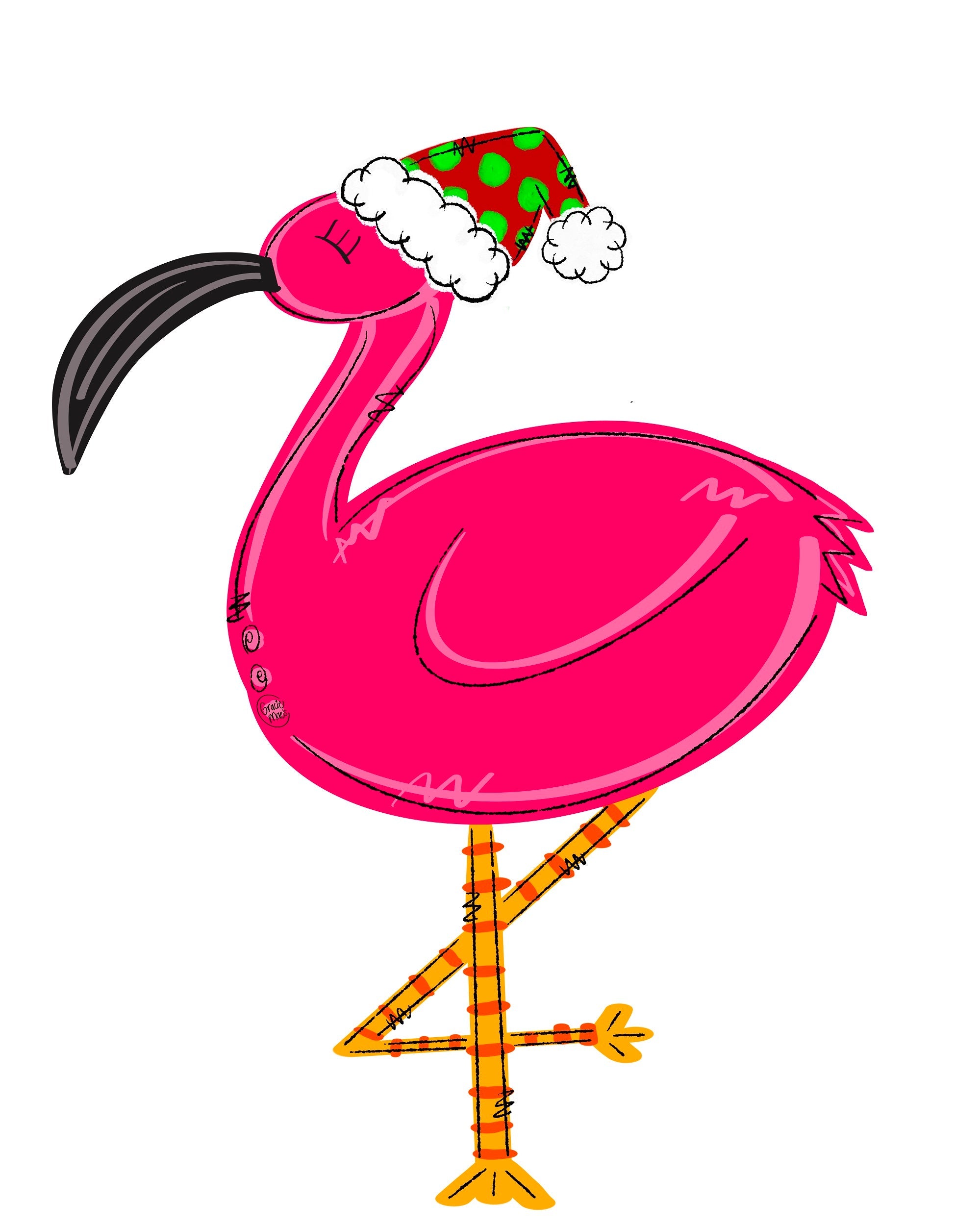 GRACIE MAE GIFTS FLAMINGO WITH HAT