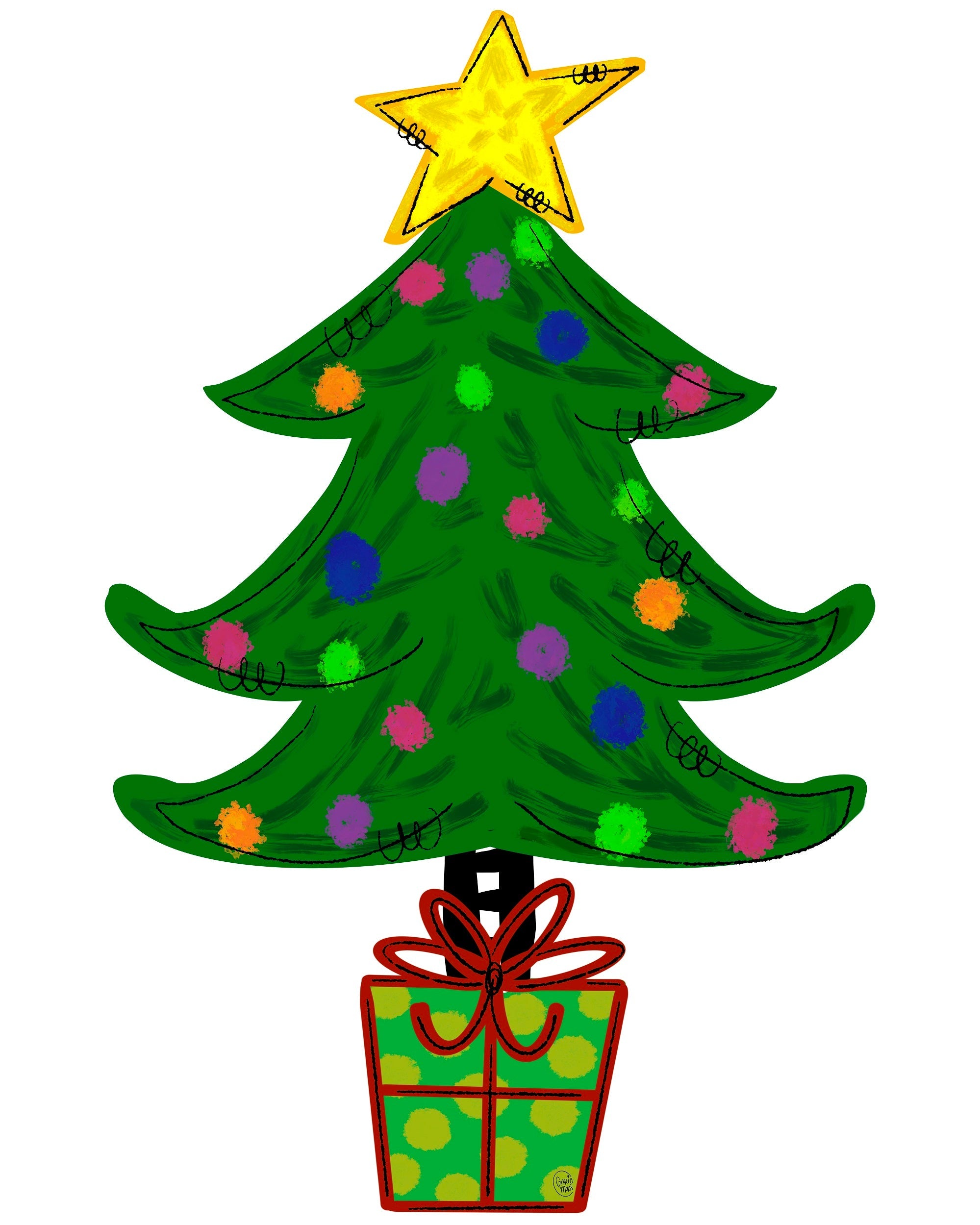 GRACIE MAE GIFTS CHRISTMAS TREE WITH GIFT