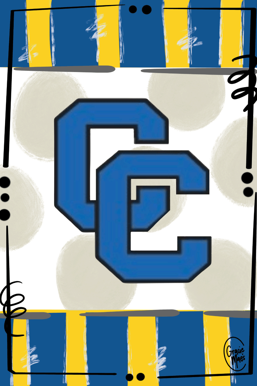 GRACIE MAE GIFTS BLUE YELLOW WITH TWO C'S