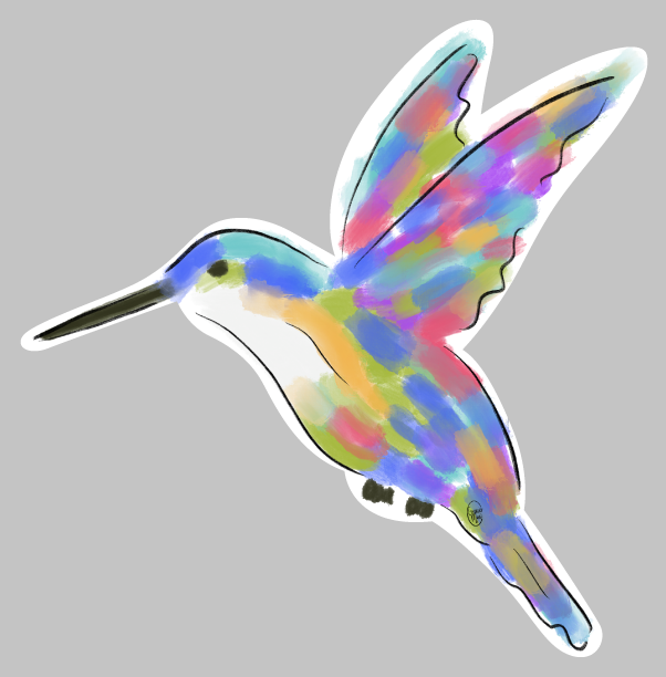 GRACIE MAE GIFTS COLORFUL HUMMING BIRD