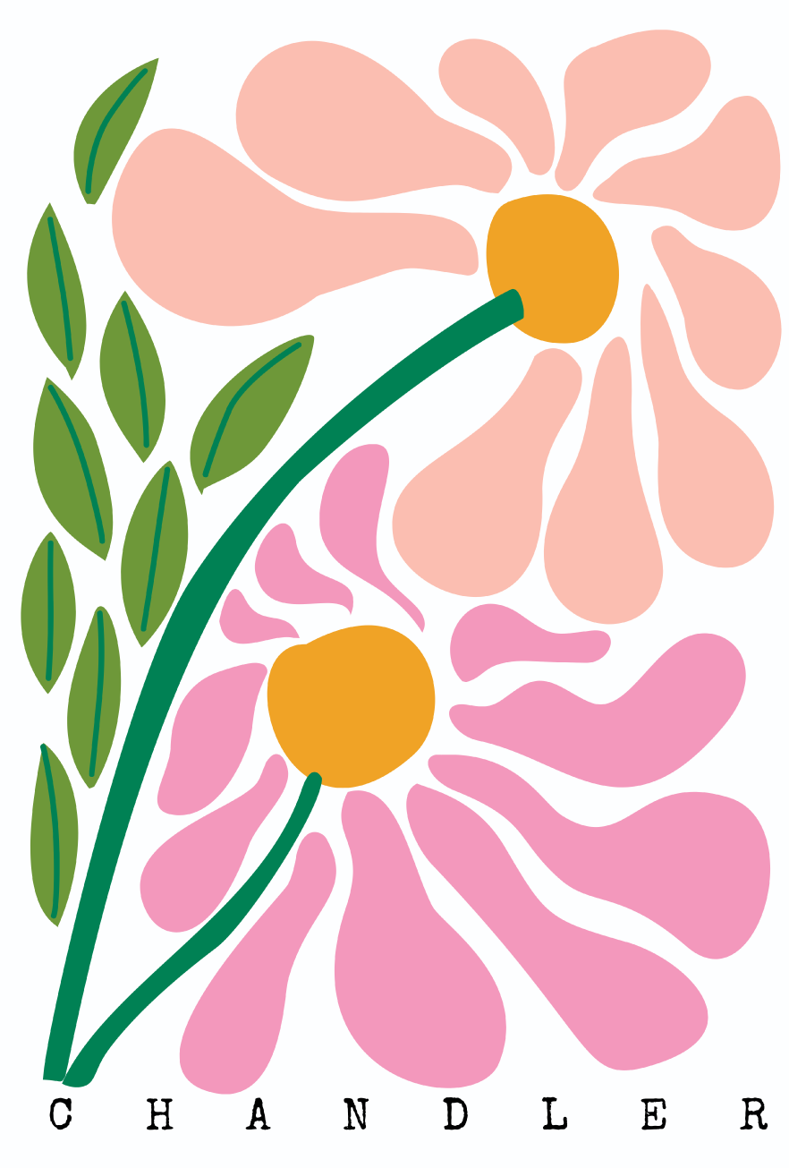 GRACIE MAE GIFTS CHANDLER PINK FLOWER SOFT PEACH