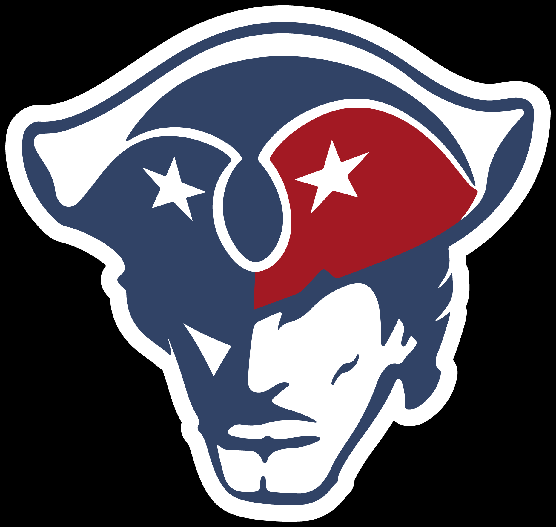 GRACIE MAE GIFTS PATRIOT HEAD BLUE RED STAR