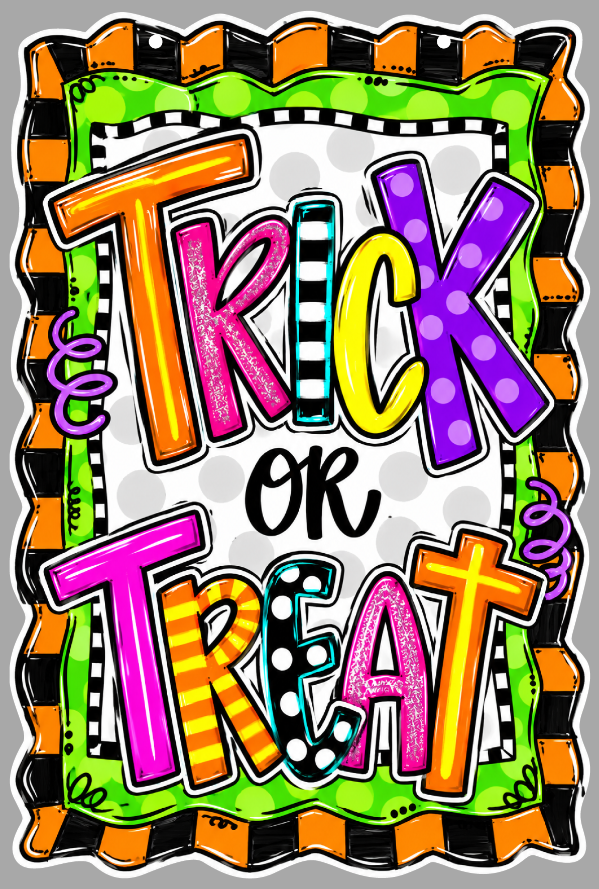 GRACIE MAE GIFTS  HALLOWEEN COLORS TRICK OR TREAT