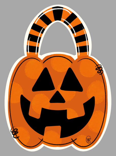 GRACIE MAE GIFTS JACK-O-LANTERN BASKET