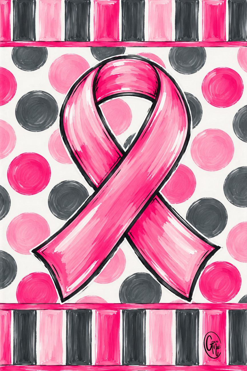 GRACIE MAE GIFTS PINK GRAY WITH PINK RIBBON